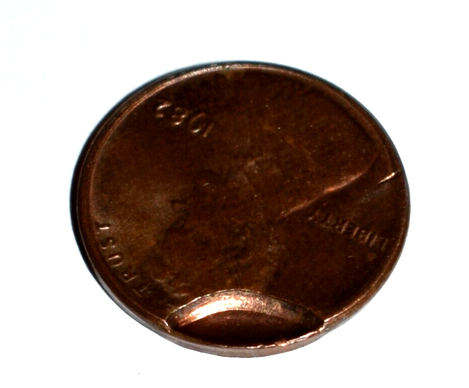 1982 No Mint P Lincoln Penny Error No Mint Mark Copper Varity Indent Multi Error