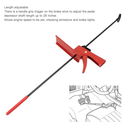 Adjustable Brake Pedal Hold Down Tool with Handle Grip 28 Inch Adjustable