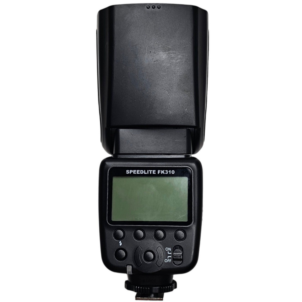 Photolex Speedlite FK310 Manual Camera Flash with LCD Display Black