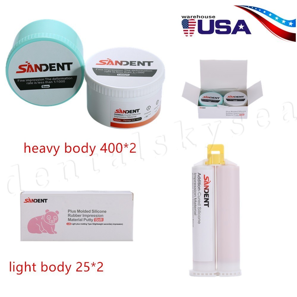 Dental Impression Material Putty Heavy/Regular/Light Body Normal Set
