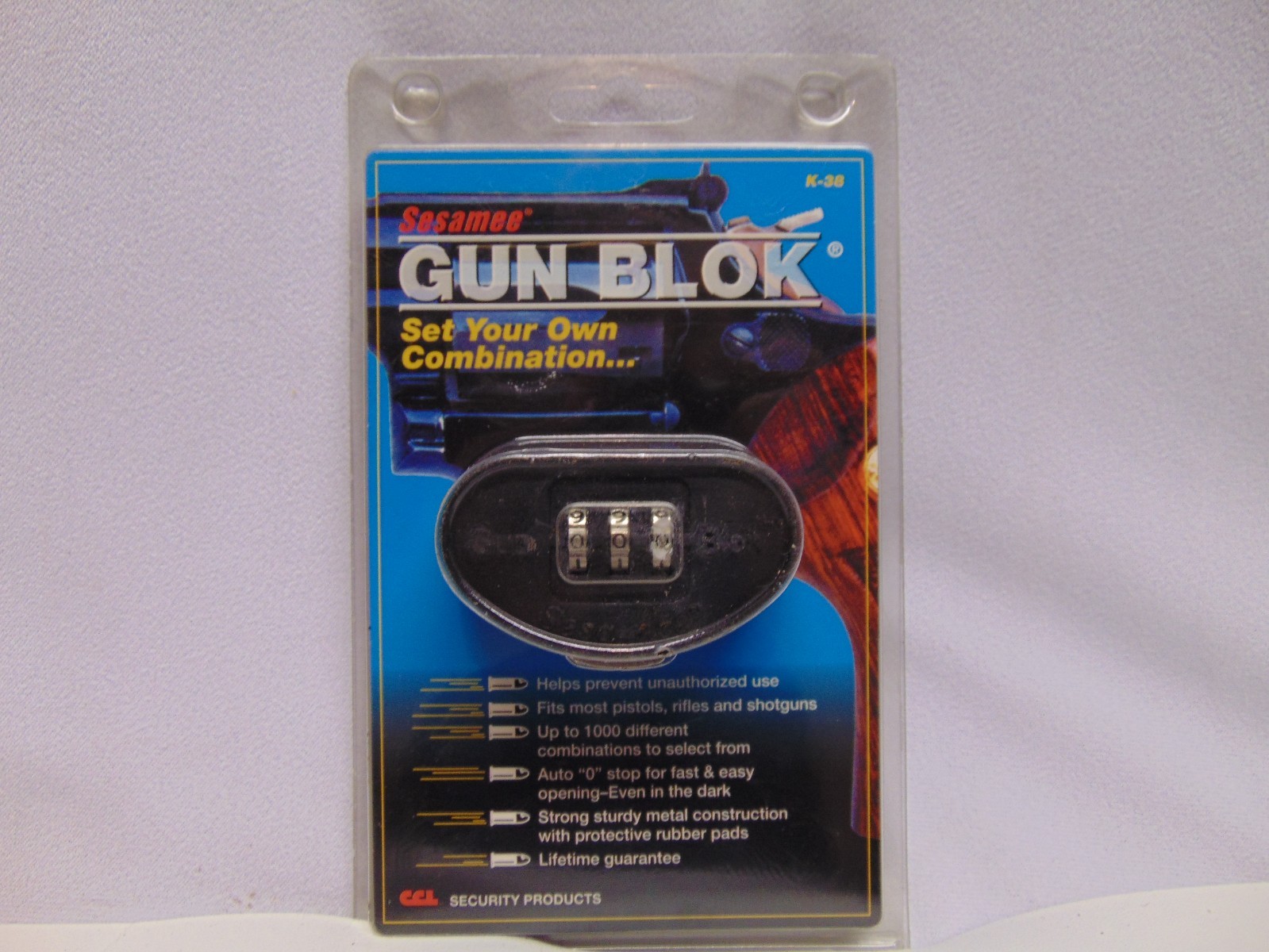new in box sealed Sesamee Gun Blok K-38 Combination Gun Lock CCL security