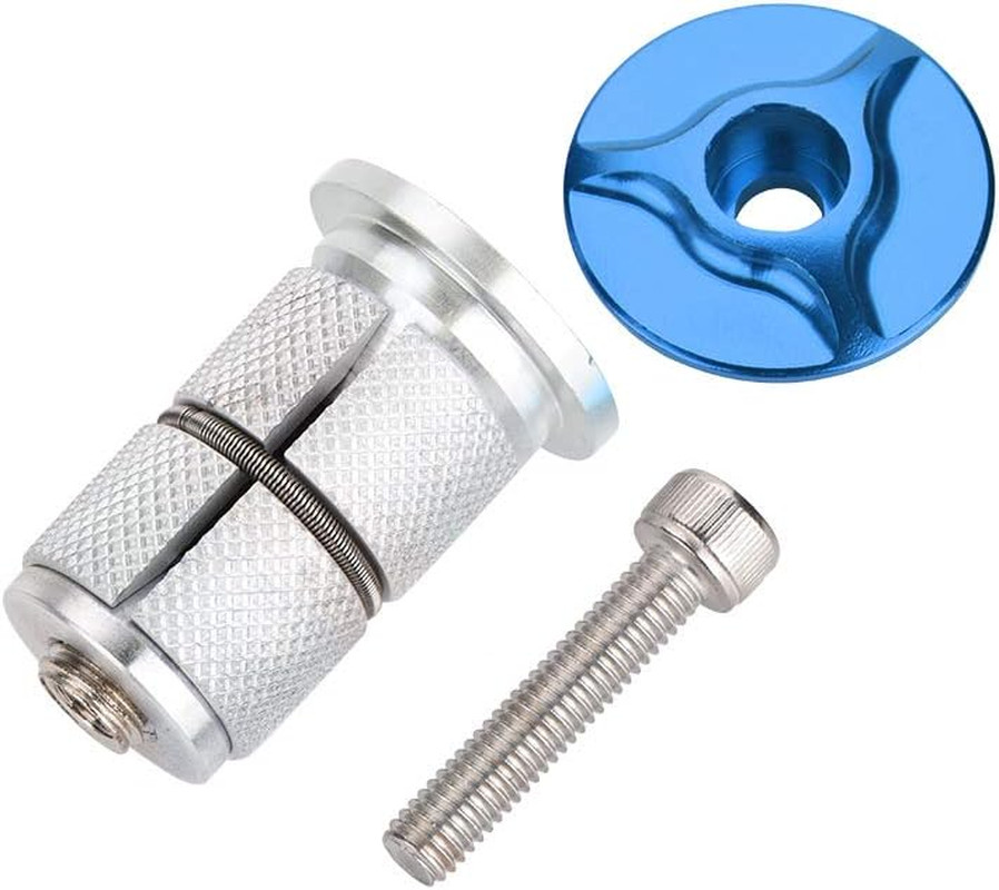 Bike Stem Headset Top Cap,Aluminum Alloy Bicycle Headset Top Cap Bike Fork Expa