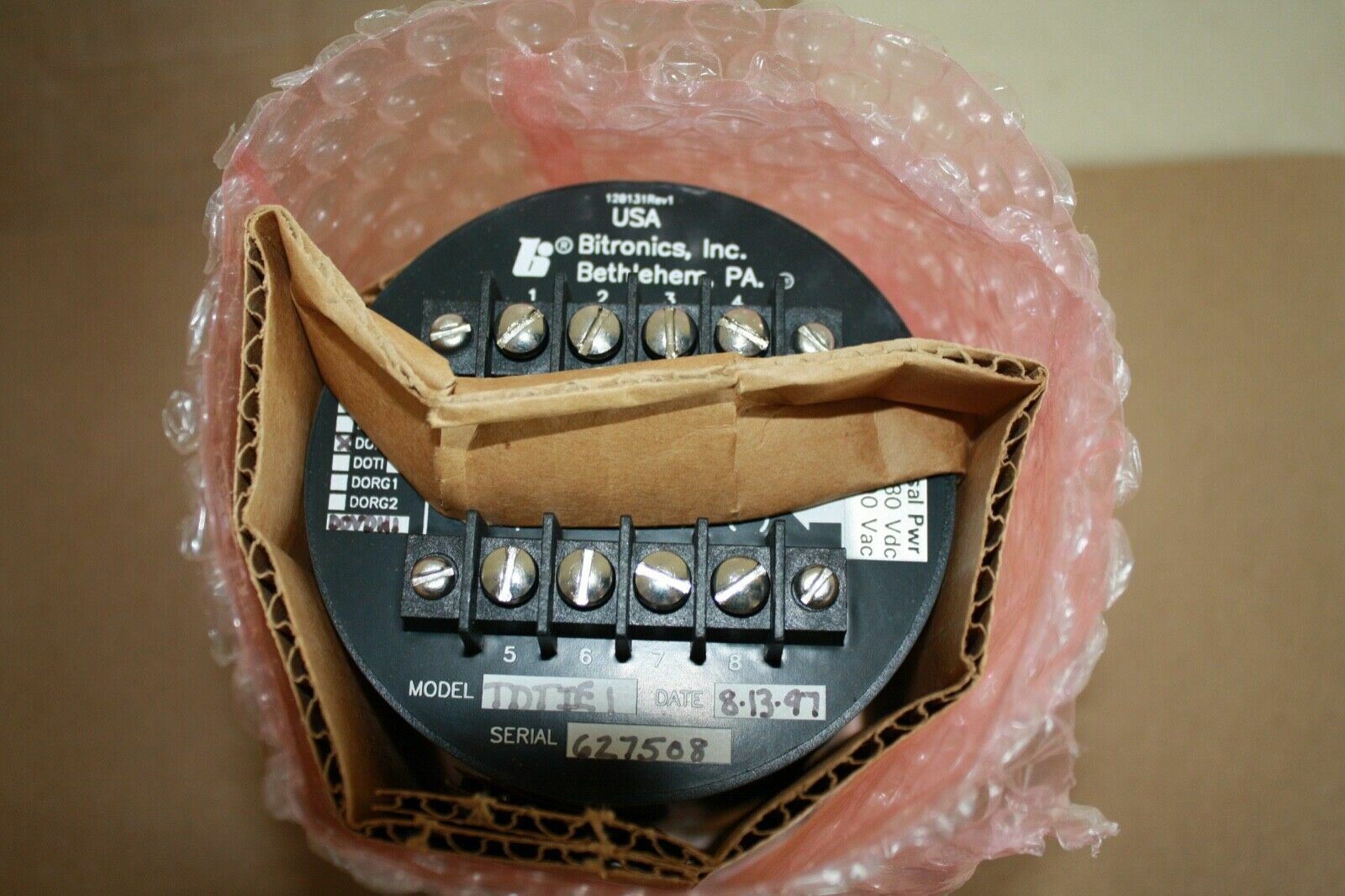BITRONICS CDK546M TDT1E1-VDH1-H1-NS0015 DIGITAL PANEL METER
