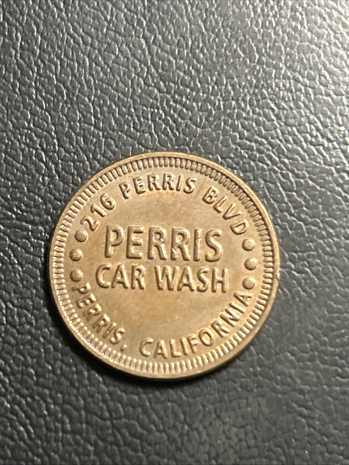 Perris California Car Wash Token F9