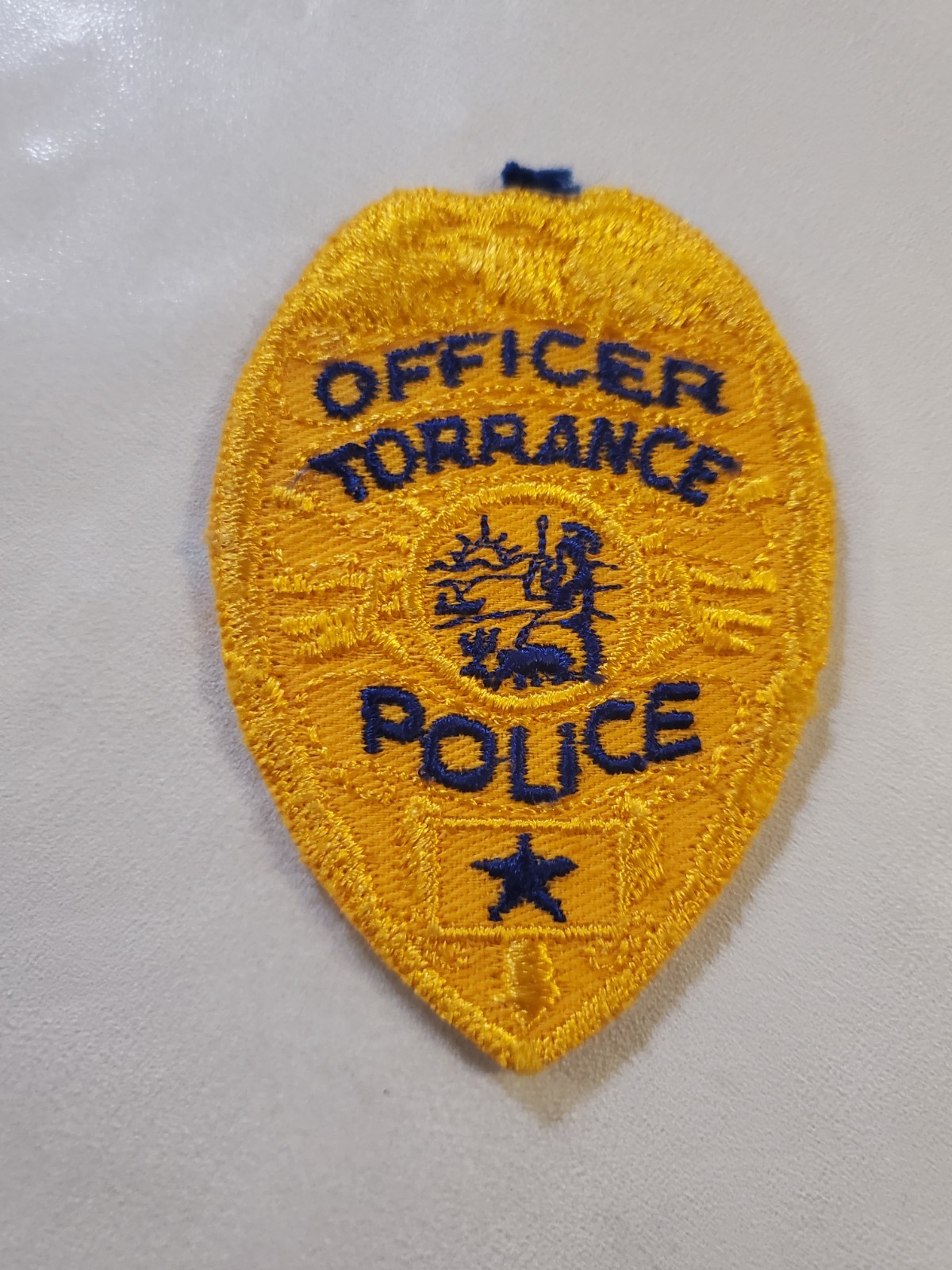 Obsolete Torrance Police Department officer patch, California