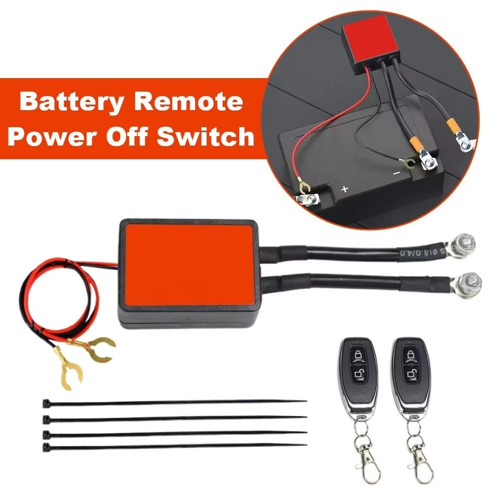 Wireless Remote Control Motorcycle Battery Disconnect Switch Cut Off Isolator