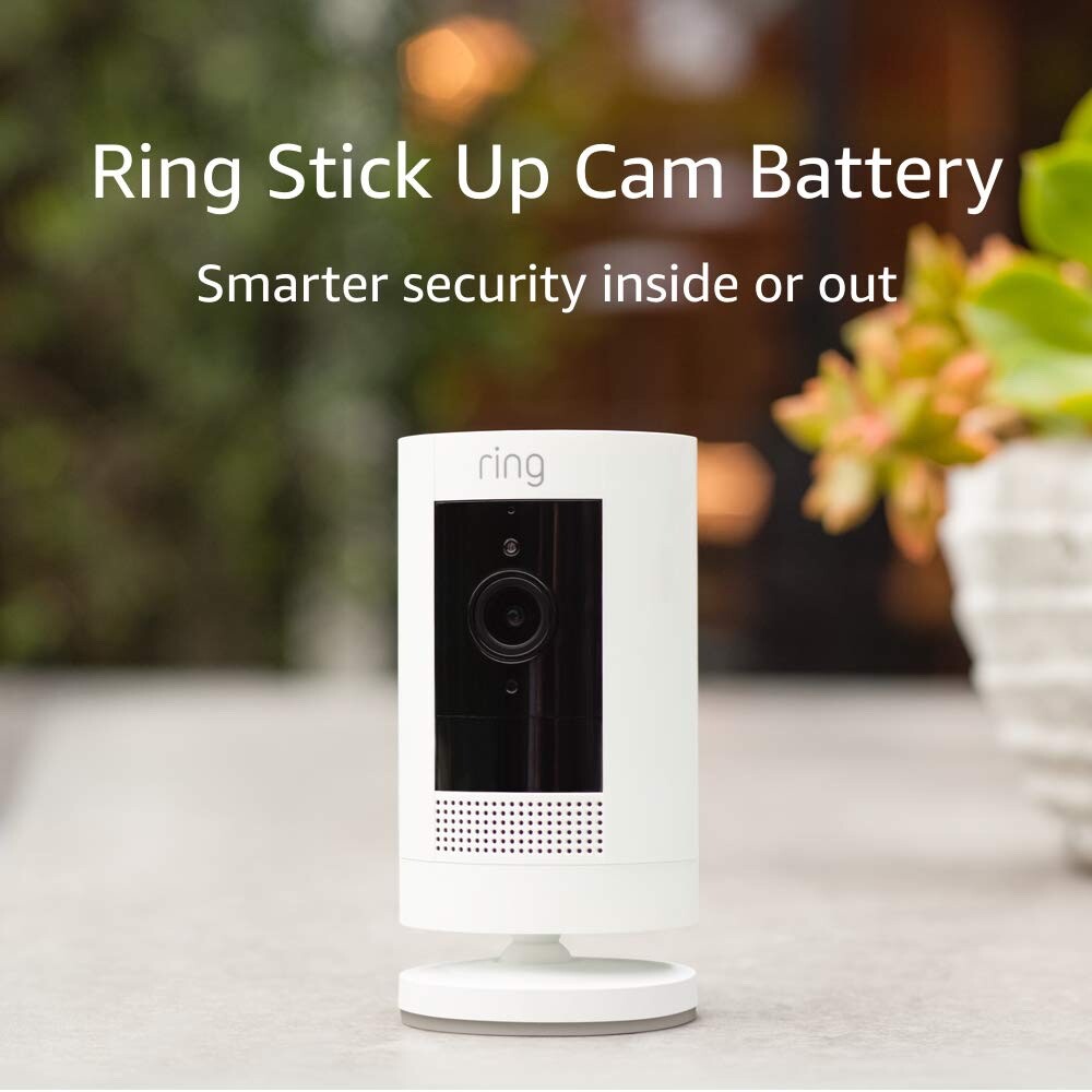 NEW SEALED Ring Stick Up Cam Indoor/Outdoor WiFi battery Security Camera White