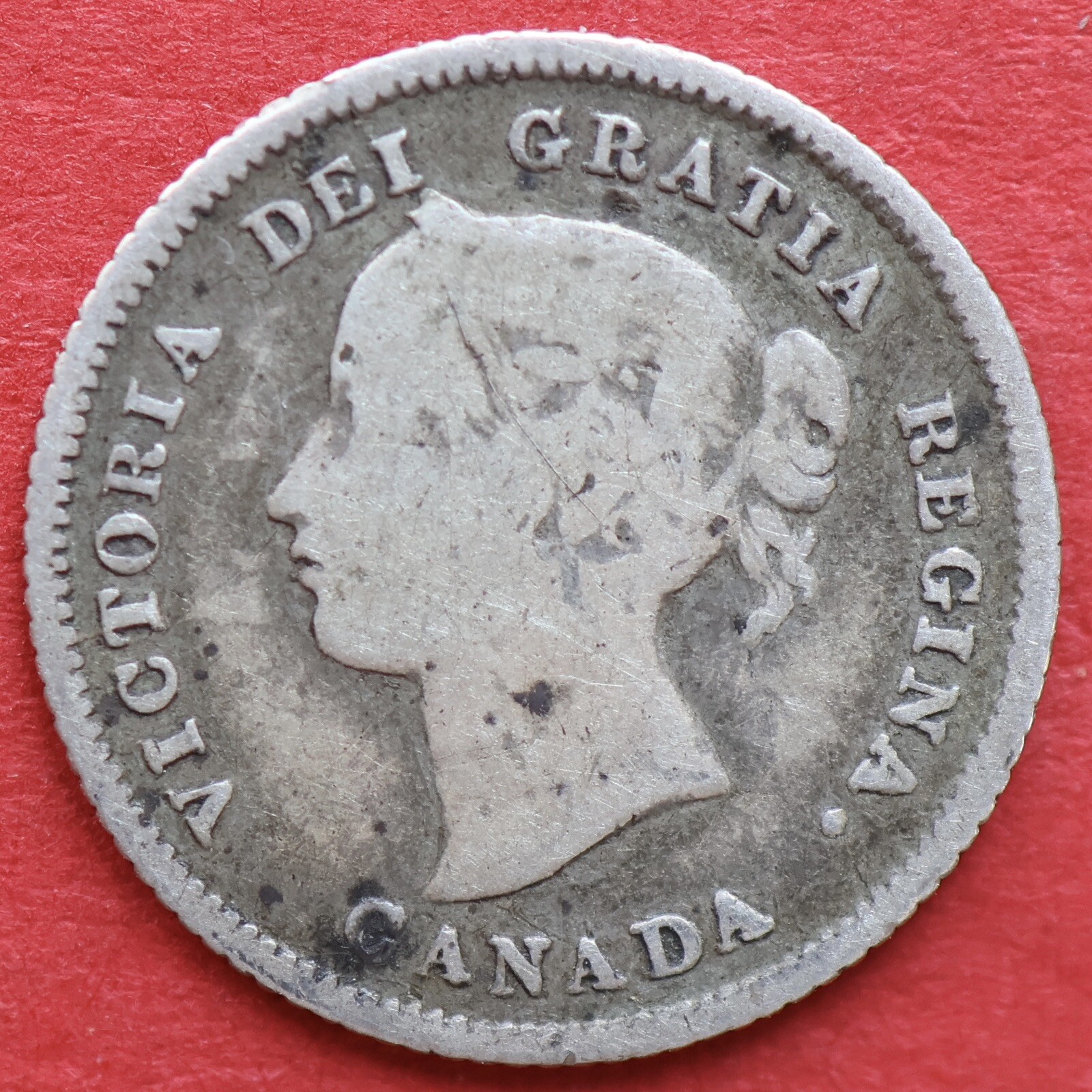 1875H Canada 5 Cents Small Seal 5/5 - VG - Lot#10630