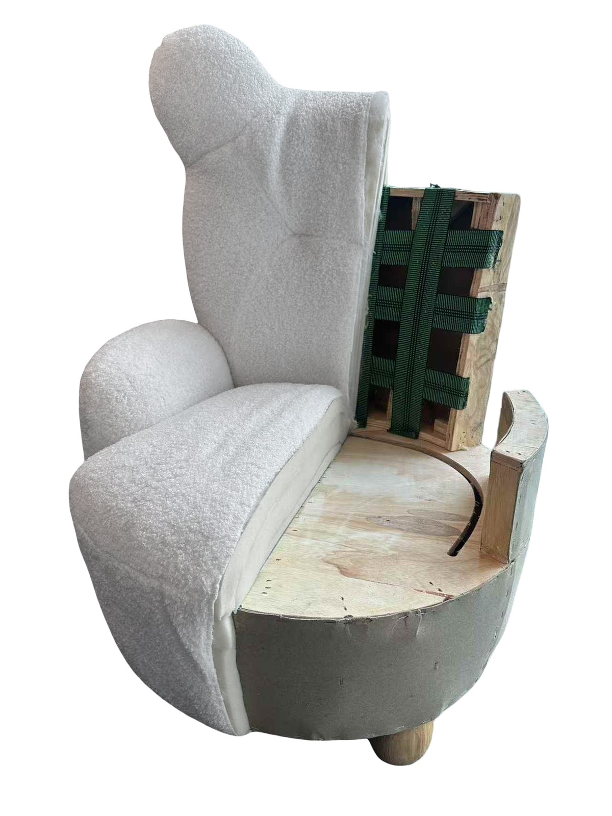 Blue Chenille Deer-Shaped Kids Chair 21.5"W - Soft, Plush, Animal Chair