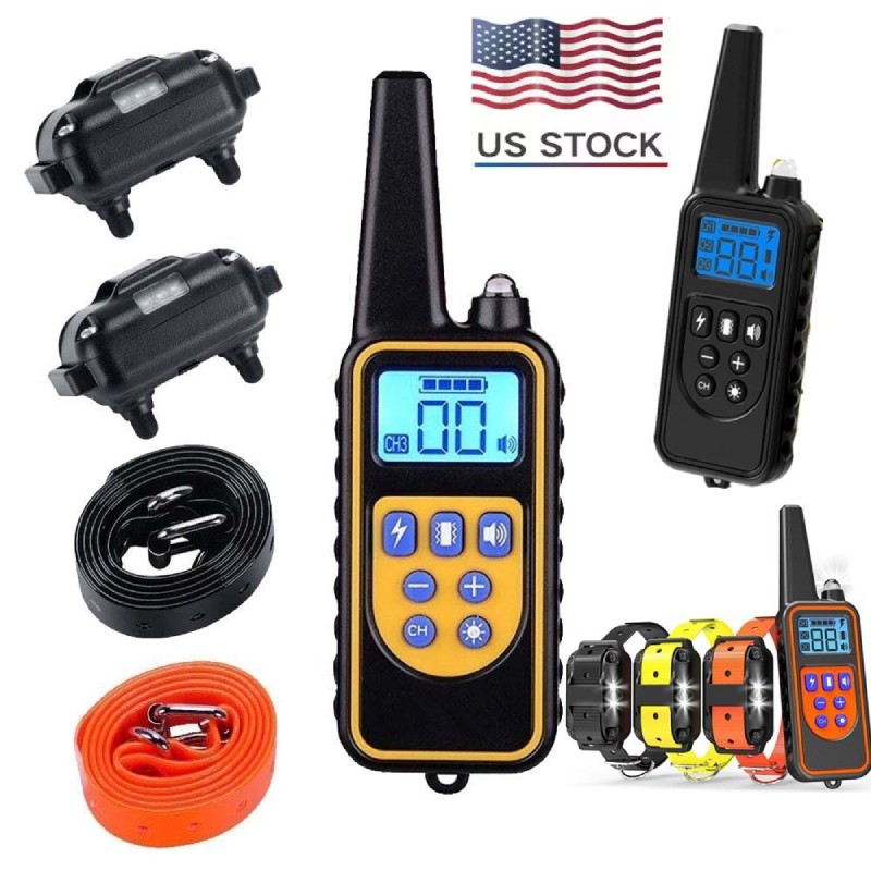 PROFESSIONAL DOG COLLAR EDUCATION COLLAR WATERPROOF ANTIBELL TRAINING 3000FT