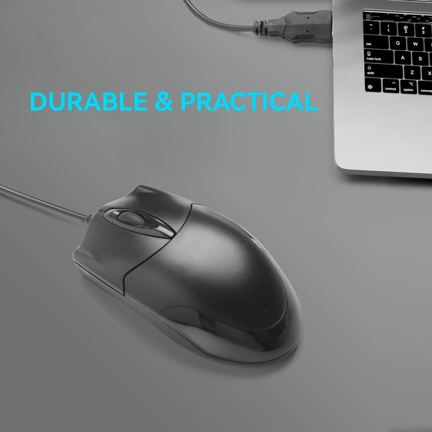 Wired Office Mouse, USB Interface, Ergonomic Design, 3-Button Optical Mouse,1...