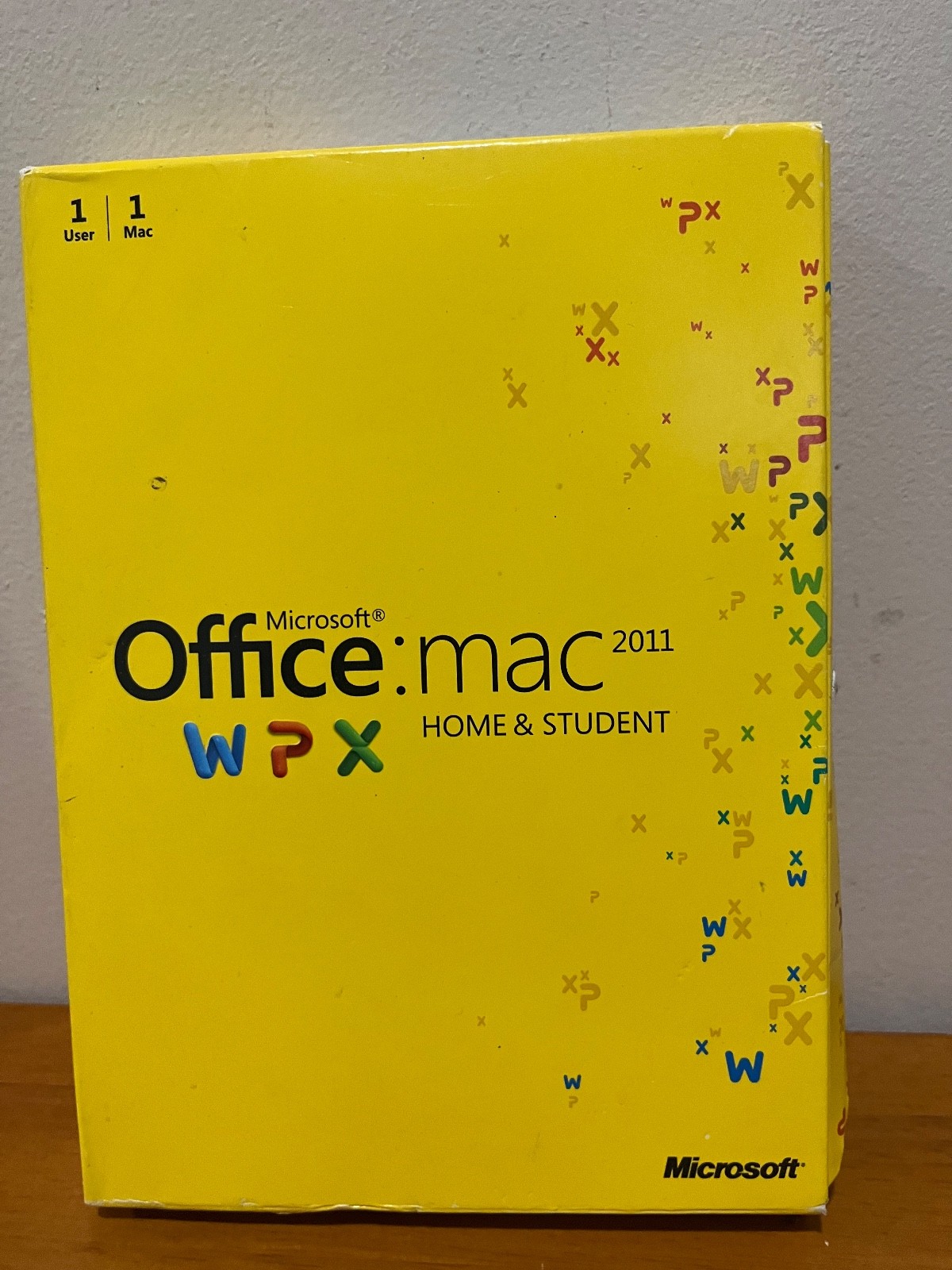 Microsoft Office Mac 2011 Home & Student WPX w/ Product Key.
