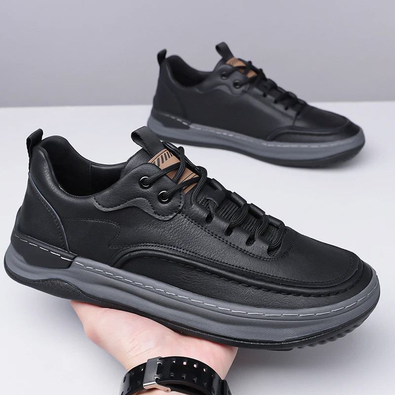 Men's Travel Walking Leather Shoes Comfortable High-quality Sports Leisure Flats