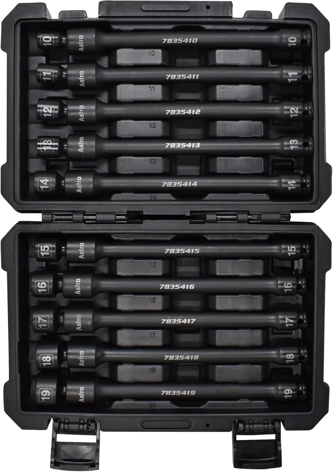 Astro Tools 3/8" Drive 6 Point Pinless Torque-Saver Impact Extension Socket Set