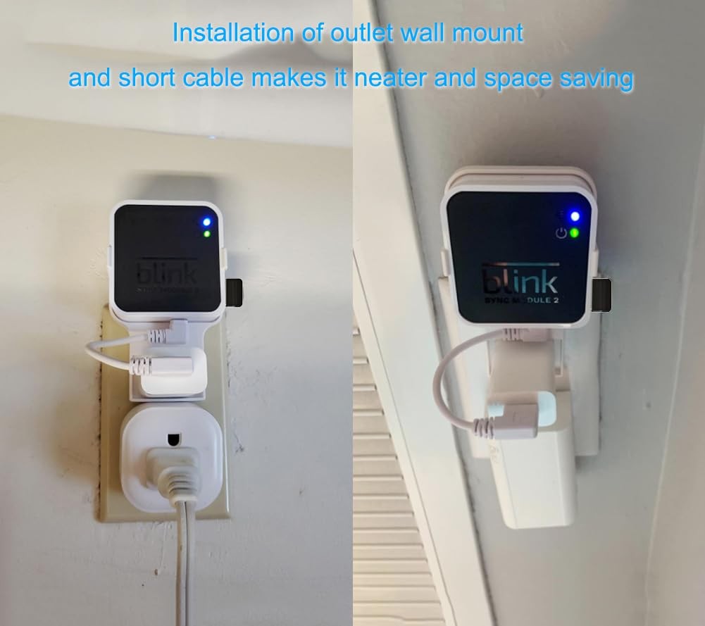 256GB USB Flash Drive with Wall Mount for Blink Security System - Space-Saving