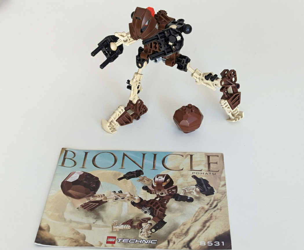 LEGO Bionicle 8531 Toa Pohatu, Excellent Condition
