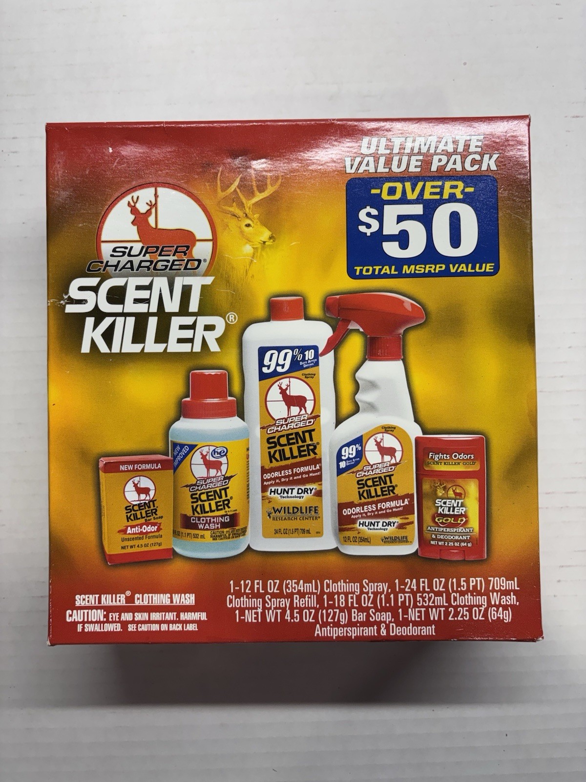 NEW Wildlife Research Super Charged Scent Killer Value Pack HUNTING FREE SHIP!