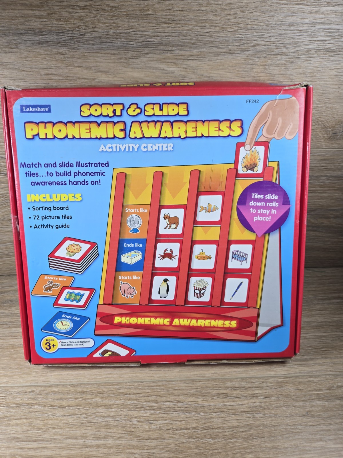 Lakeshore Sort & Slide Phonemic Awareness Activity Center FF242 -Rare - Complete