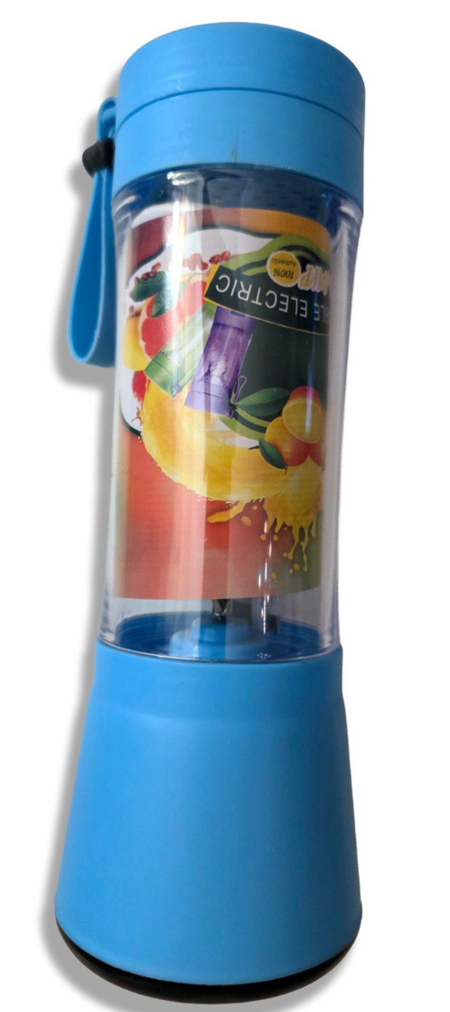 Portable Blender HM-03 Blue 380ml USB-C Recharge Personal Juicer New Open Box
