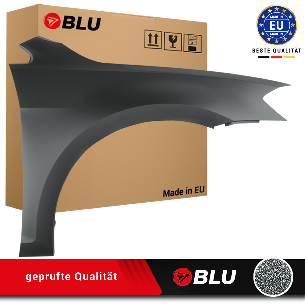 Fender For VW Golf VII 7 Lift LR7H Right Grey 2017- Front Painted New