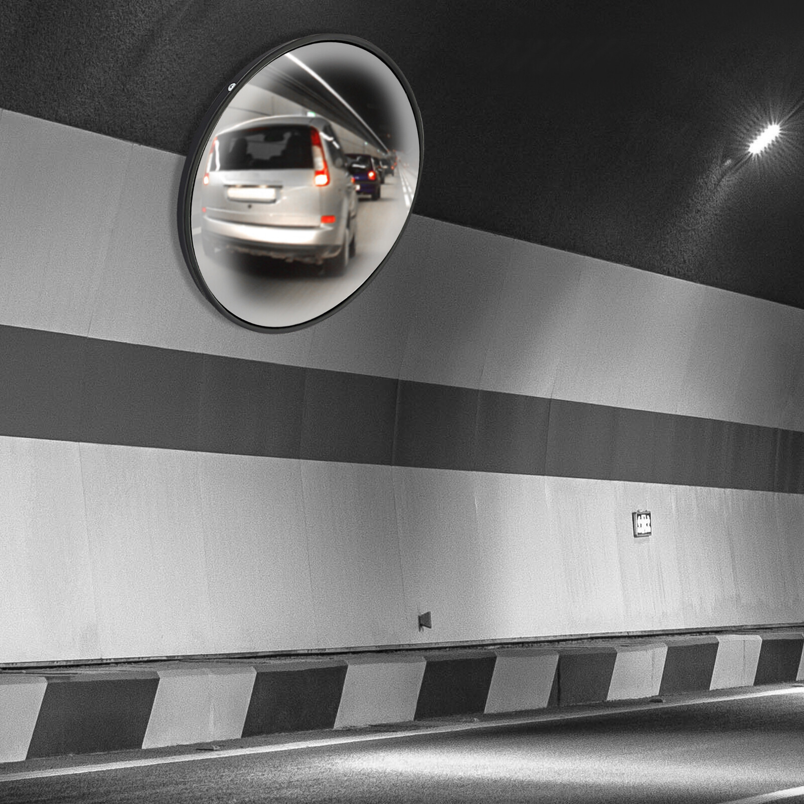 12In Traffic Security Convex Mirror Wide Angle Driveway Safety Corner Blind Spot