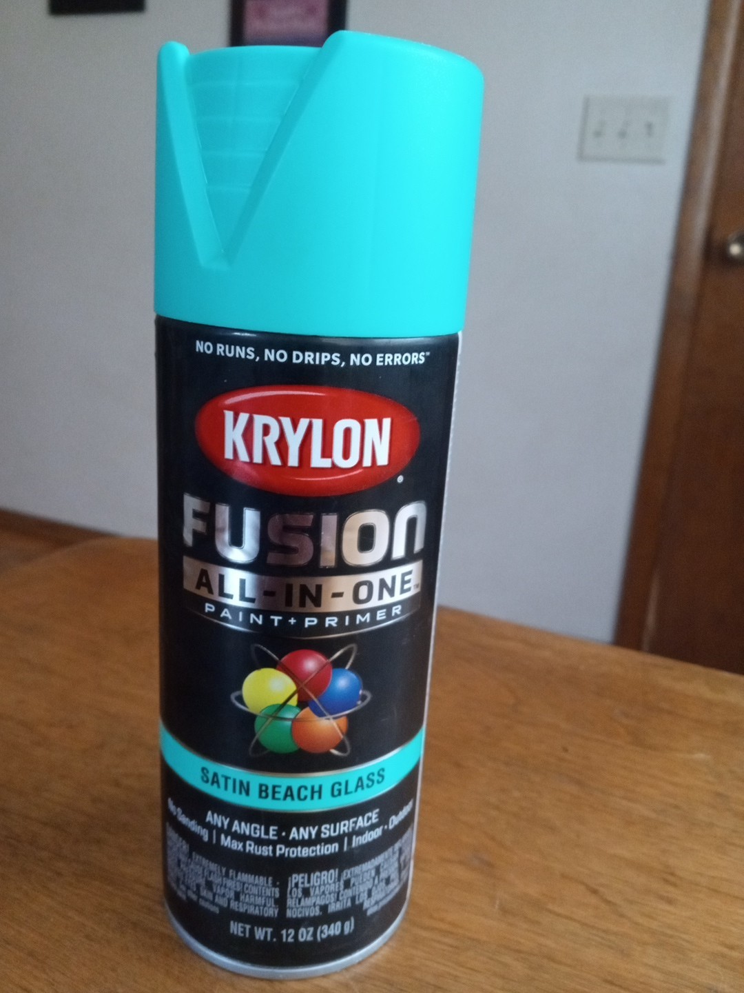 Fusion All-In-One Spray Paint, 12 oz - Rust-Resistant Beach Glass Satin Finish