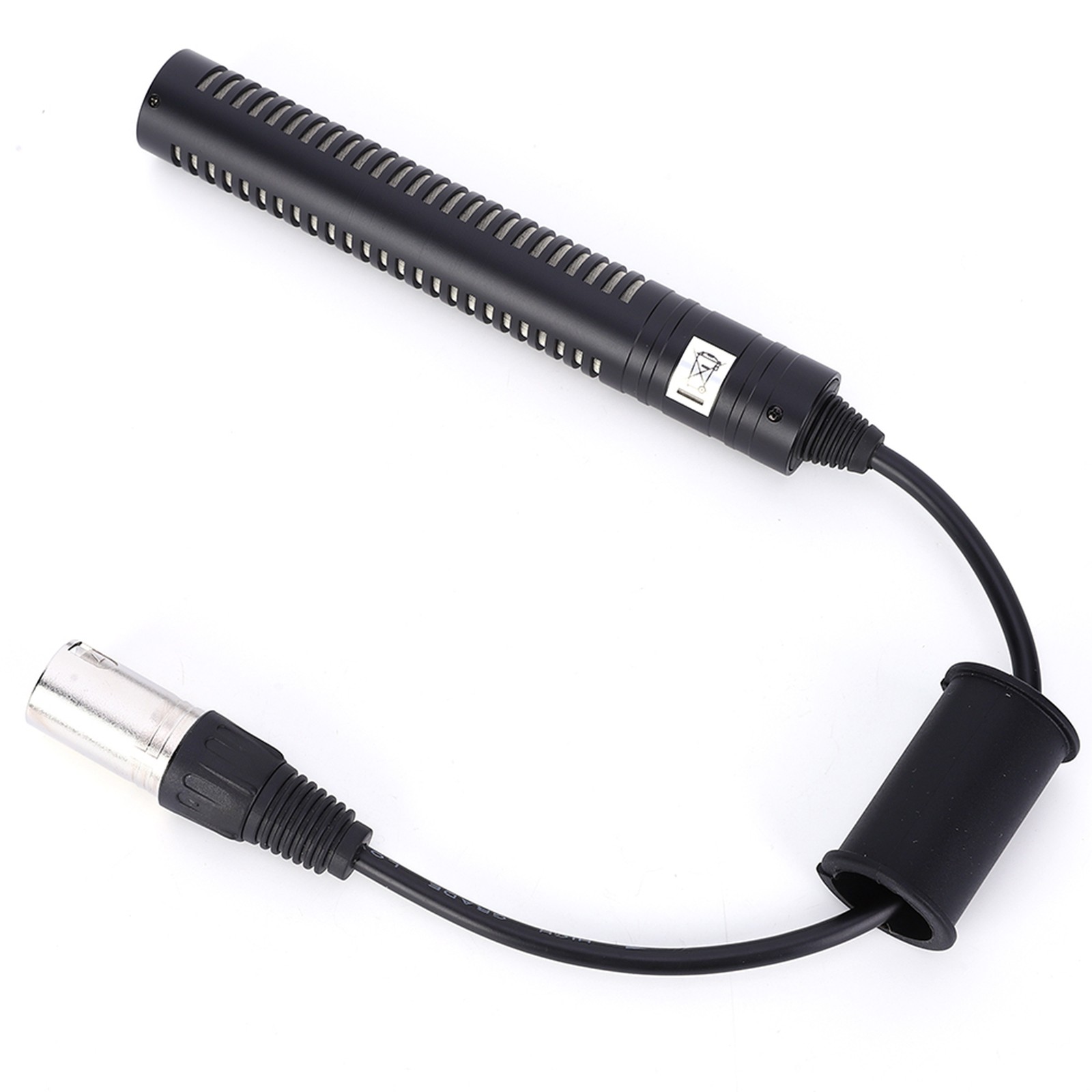 Condenser Microphone Stereo Camera Mic Video Recording Black Unidirectional Anti