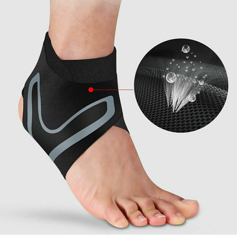 Ankle Sport Foot Wrap Support Brace Compression Tendon Strap Elastic Bandage New