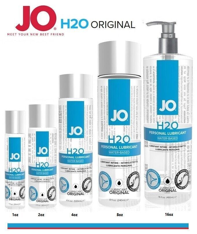 System Jo H2O Original Water Based PREMIUM Personal Lubricant - CHOOSE SIZE