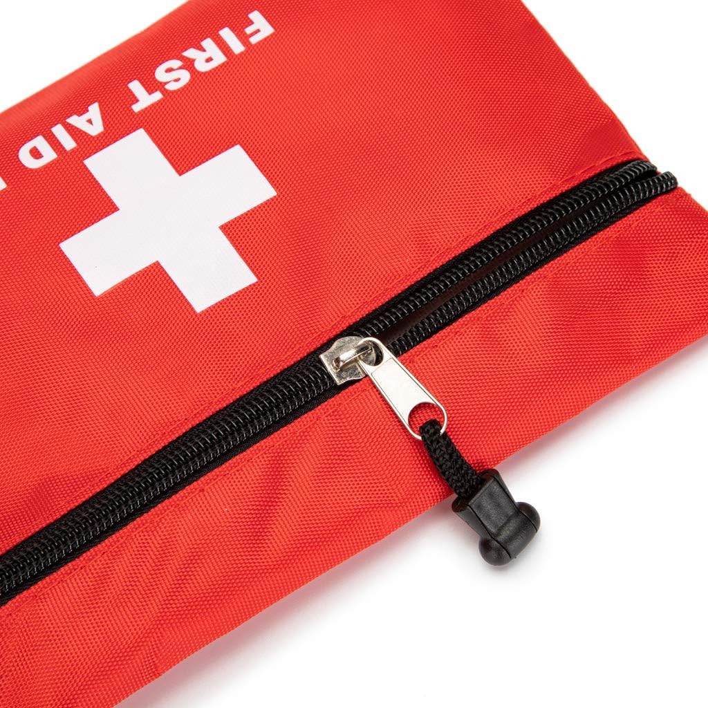 Red First Aid Bag Empty Backpack Medical Storage for...