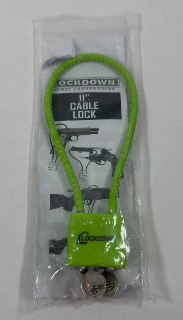 Firearm Handgun Rifle Shotgun Gun Cable Lock 15" Lockdown Brand New