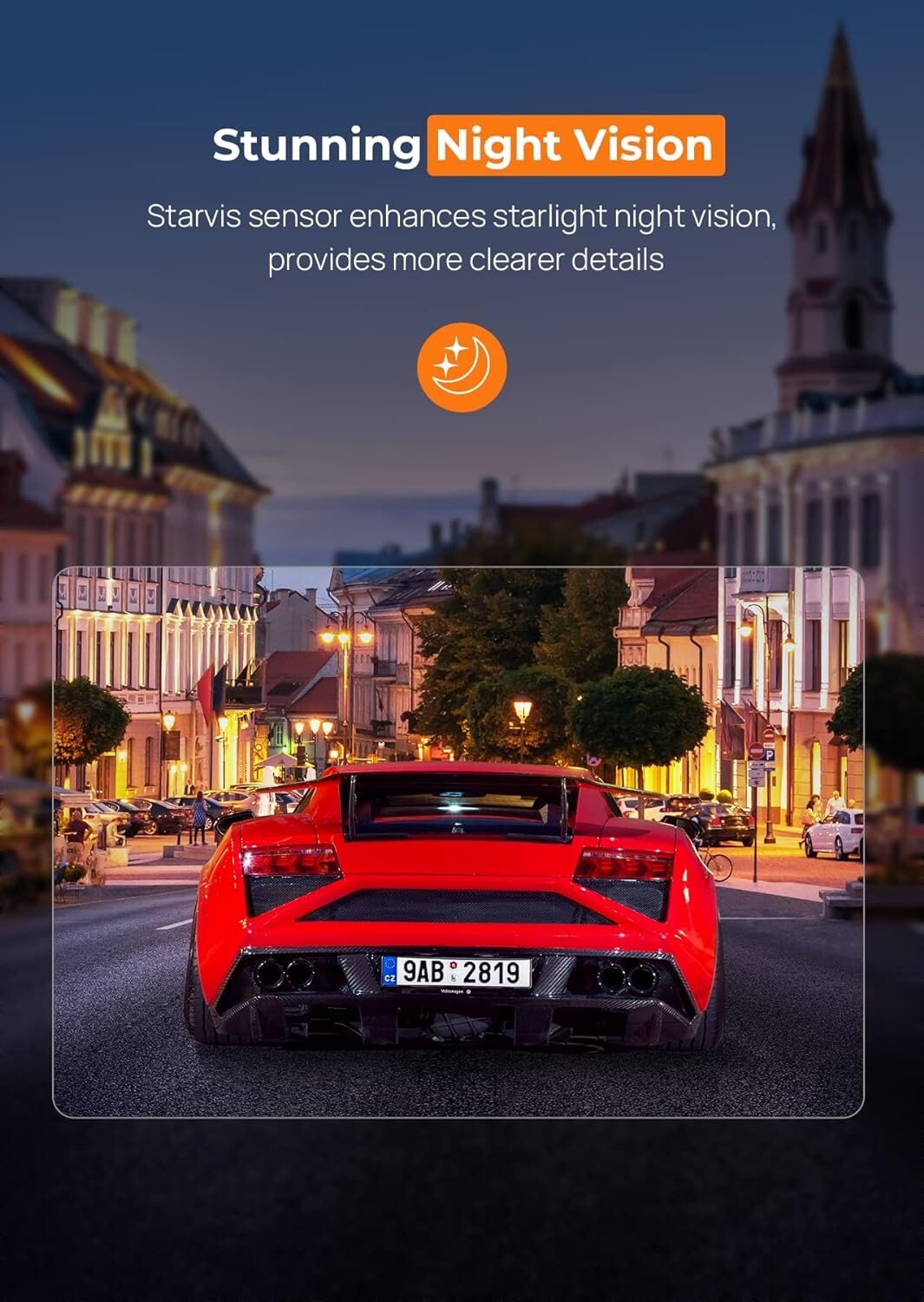 2.5k WiFi Dashcams,Dash Camera with APP, 32 GB SD,Night Vision
