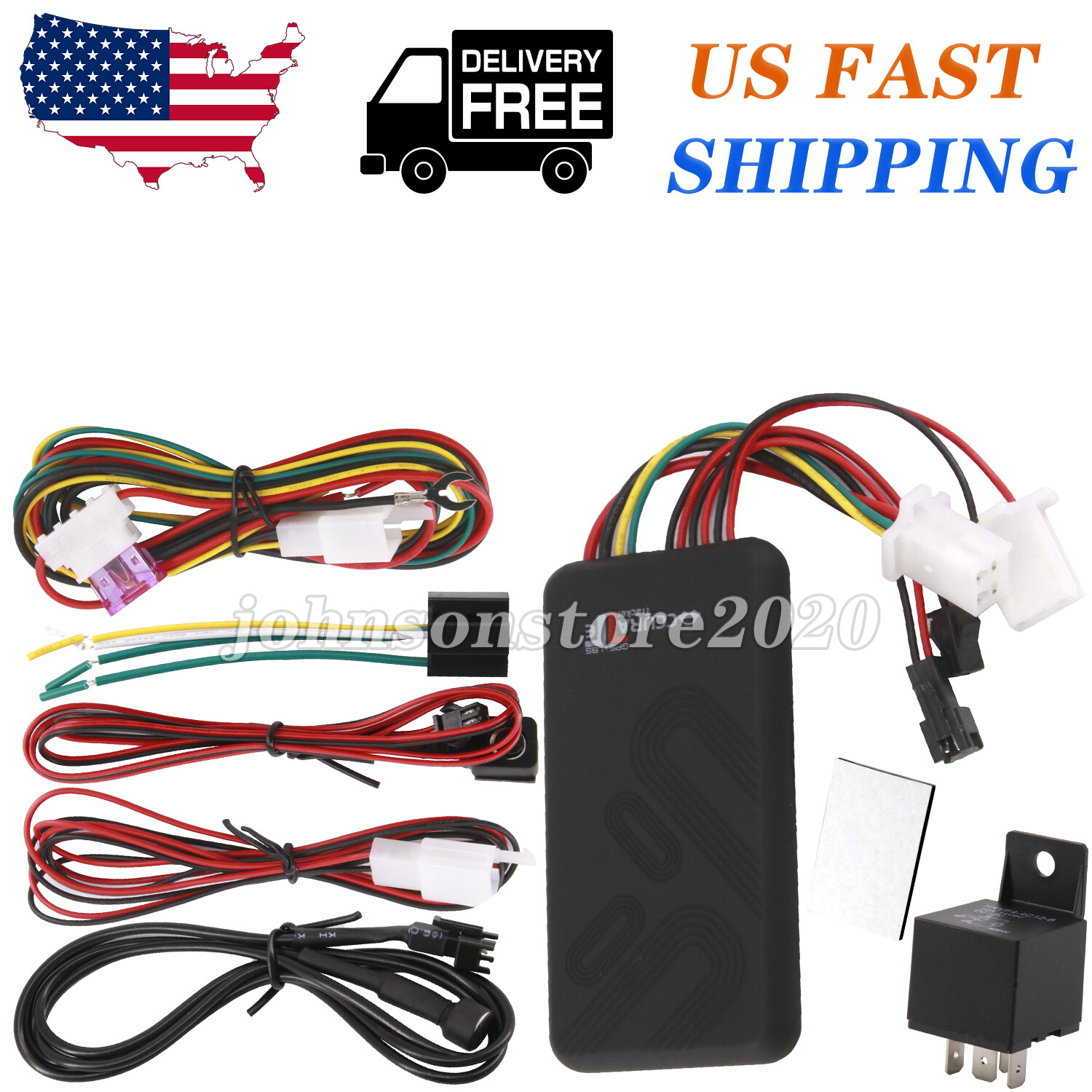 Car GPS Tracker GSM SIM GPRS Real Time Tracking Device Locator for Truck Vehicle