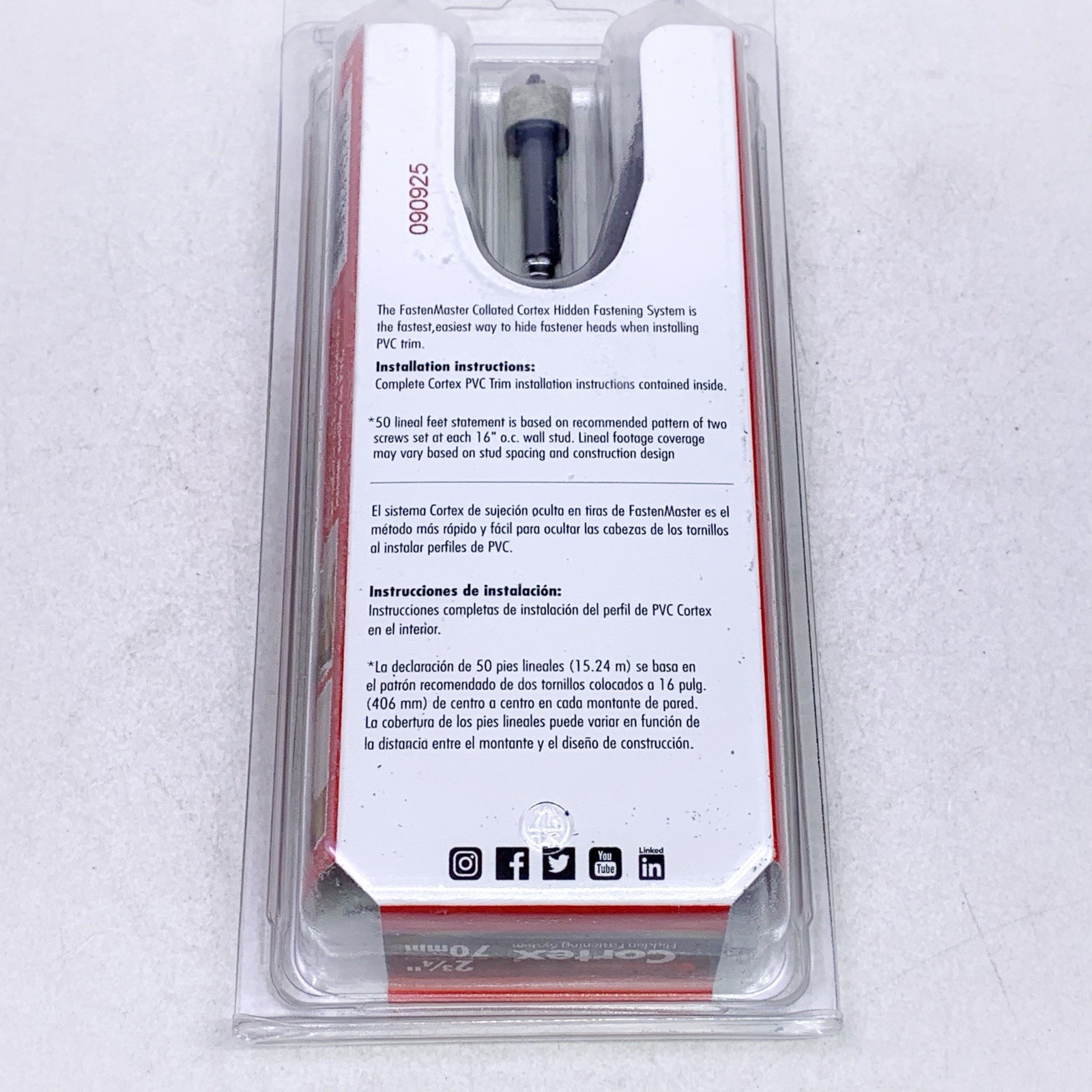 FastenMaster Aztek Collated Cortex Hidden Fastening System 2-3/4” Cortex Screws