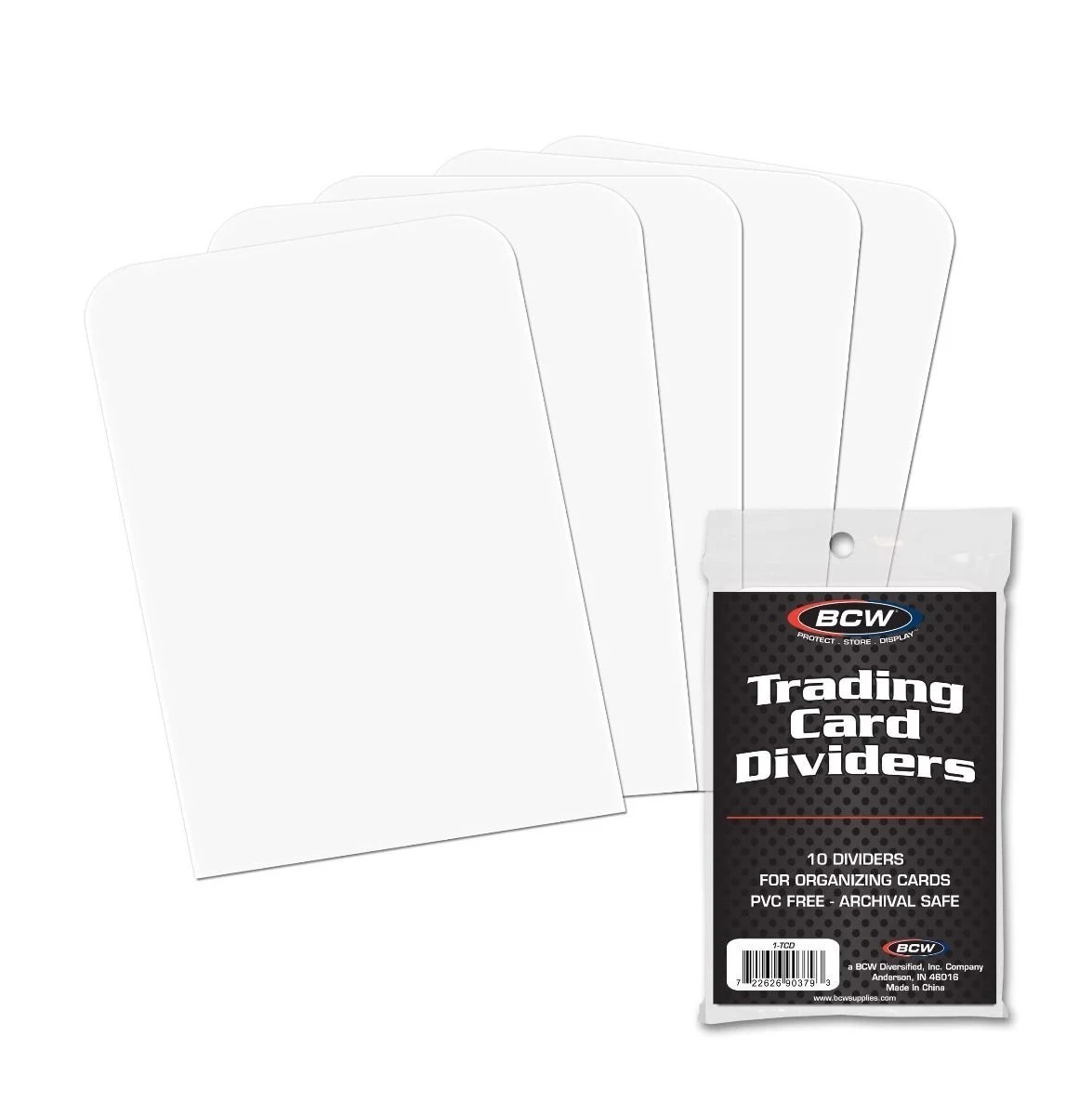 New (300 ct) BCW Standard Trading Card Dividers for Storage Boxes