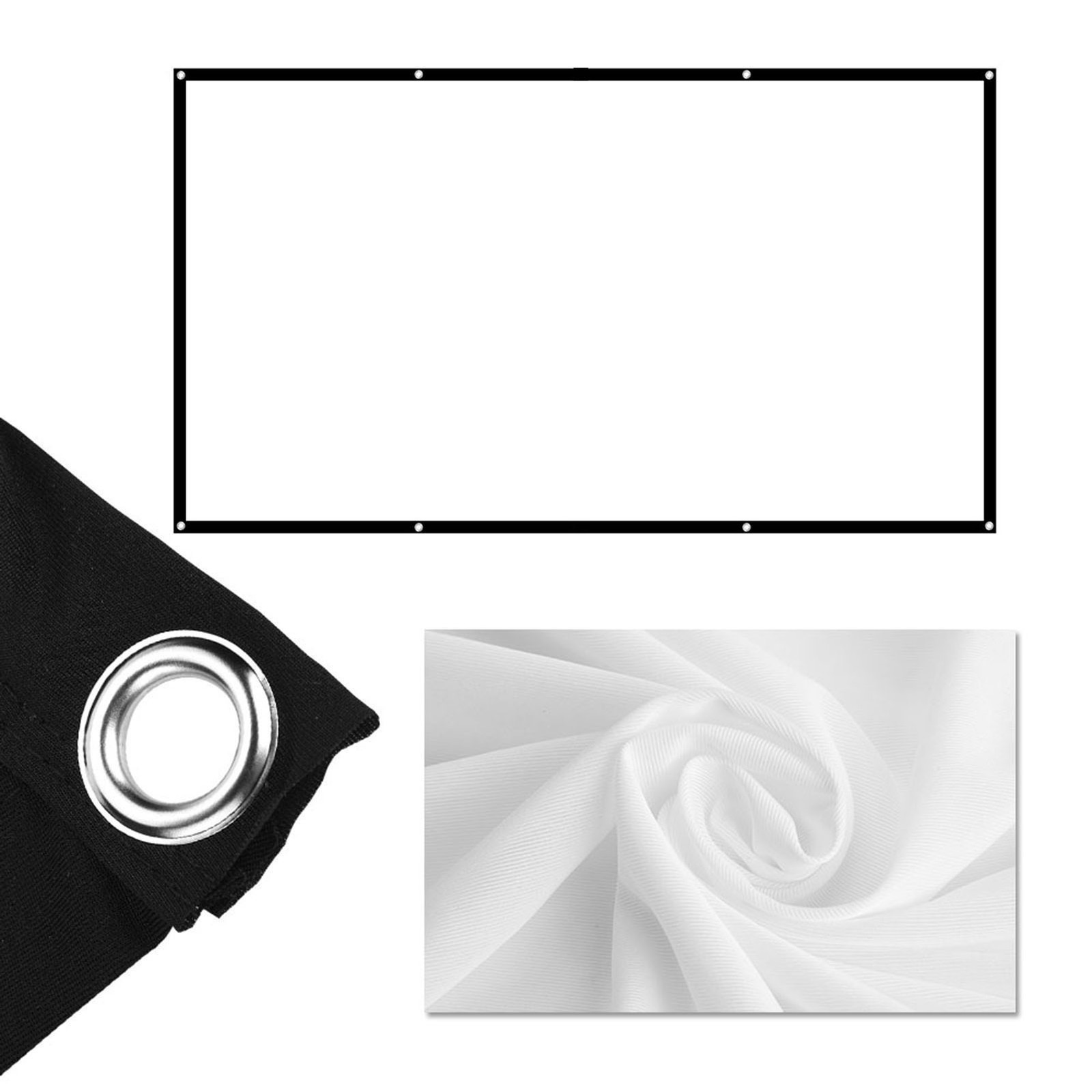 100 HD Projector Screen Ultra-clear Visual Experience For Home Theater