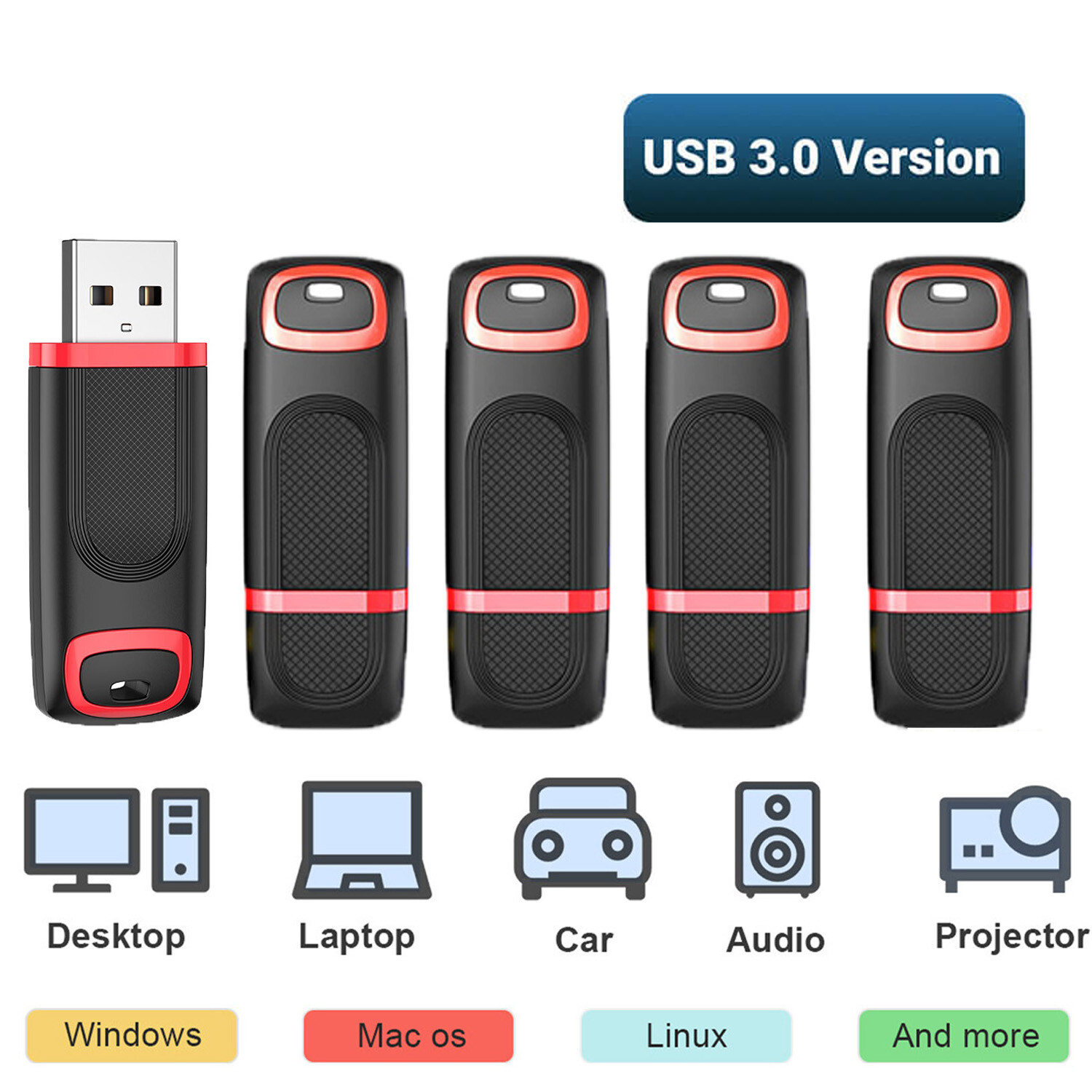 USB 3.0 Flash Drives Memory Stick Pen Drive USB Stick 32GB 64GB LOT