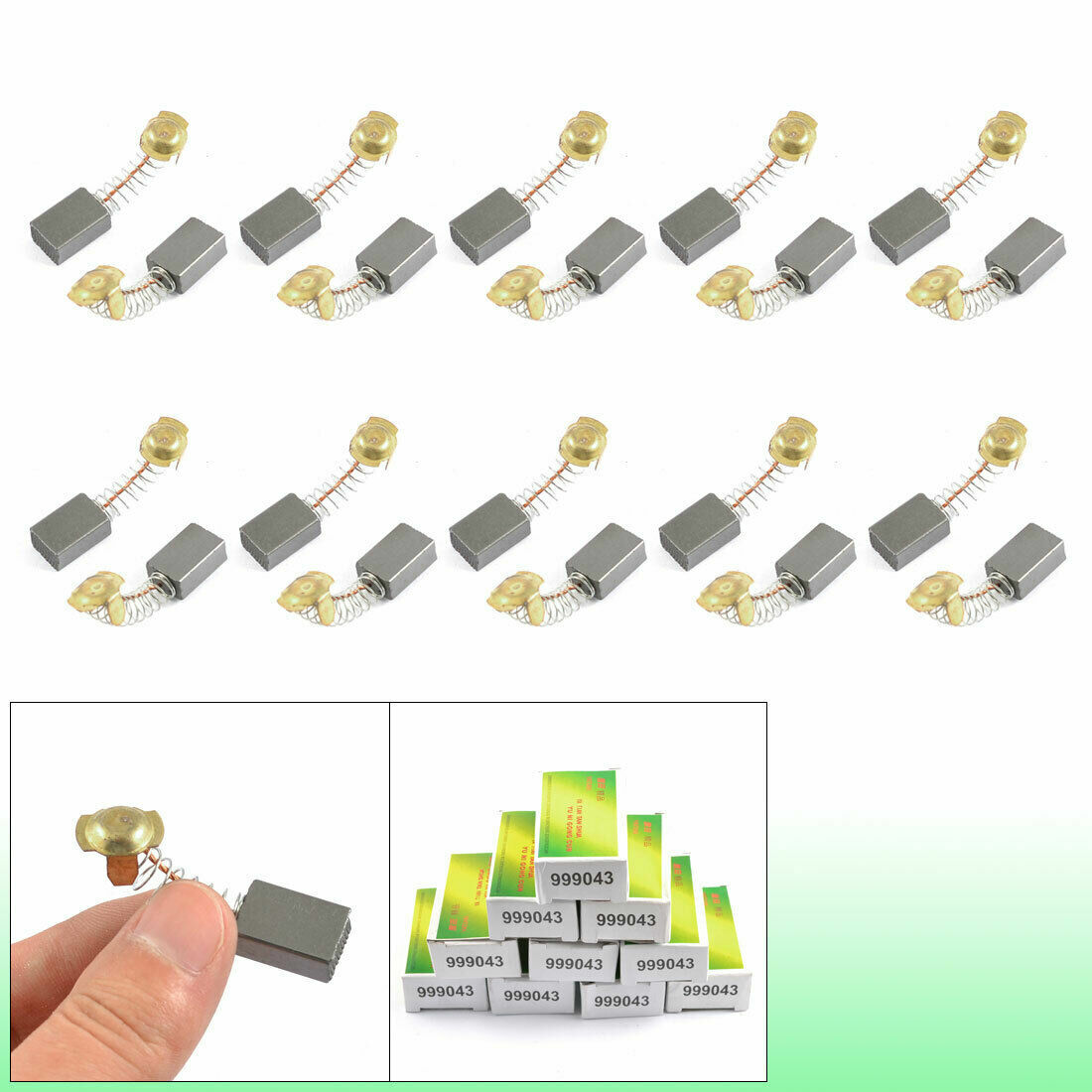 20 Pcs Electric Hammer Motor Carbon Brushes 21/32" x 7/16" x 7/25"