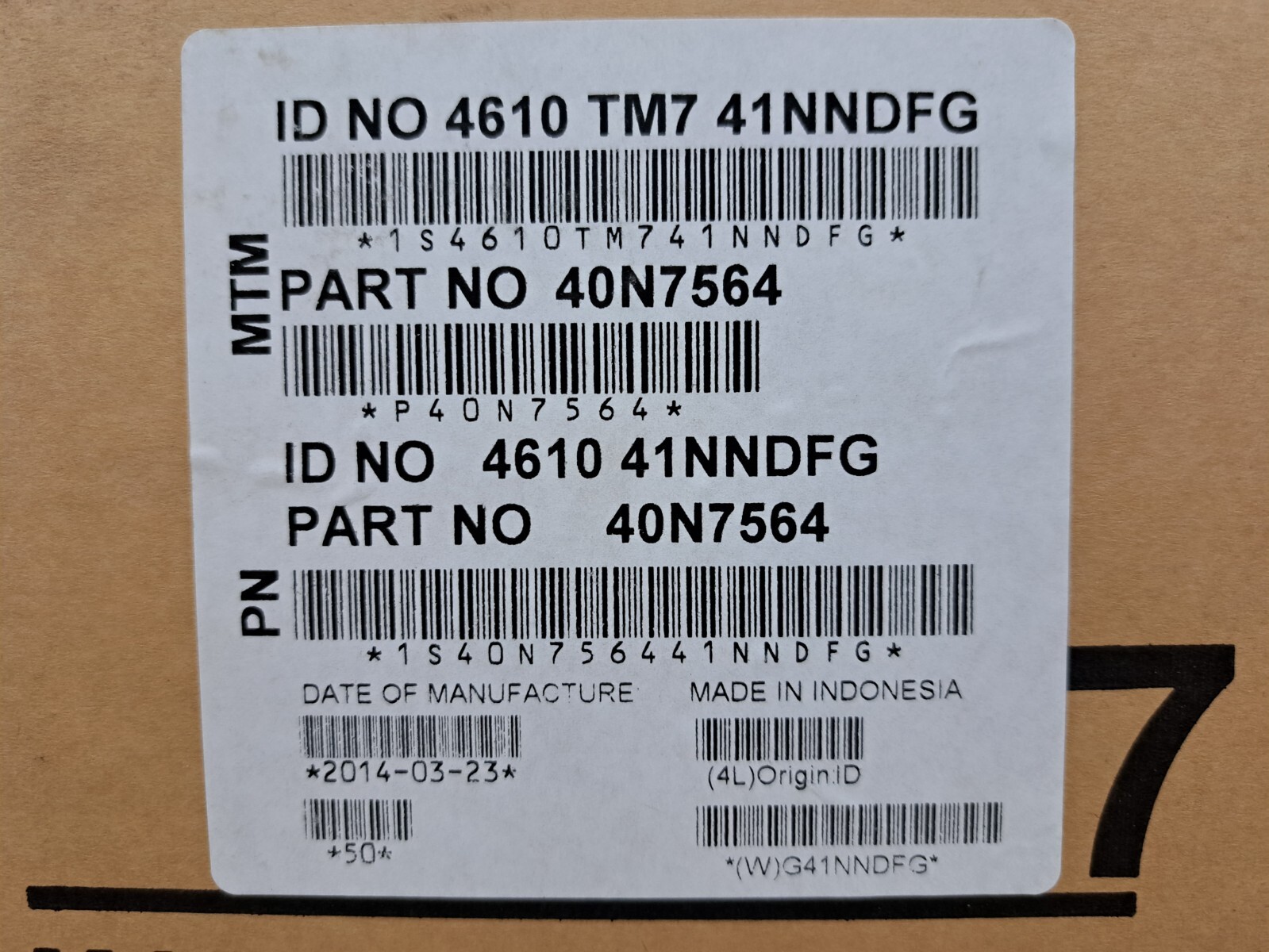 New, Toshiba, 4610-TM7, Printer TM7 58 mm