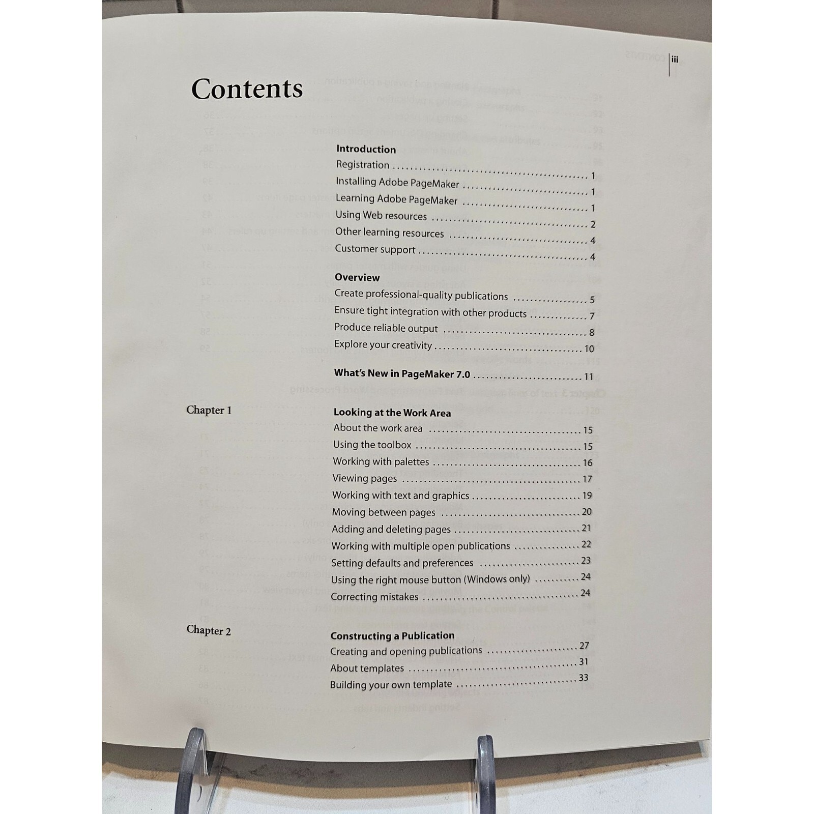 Adobe Pagemaker 7.0 User Guide circa 2001