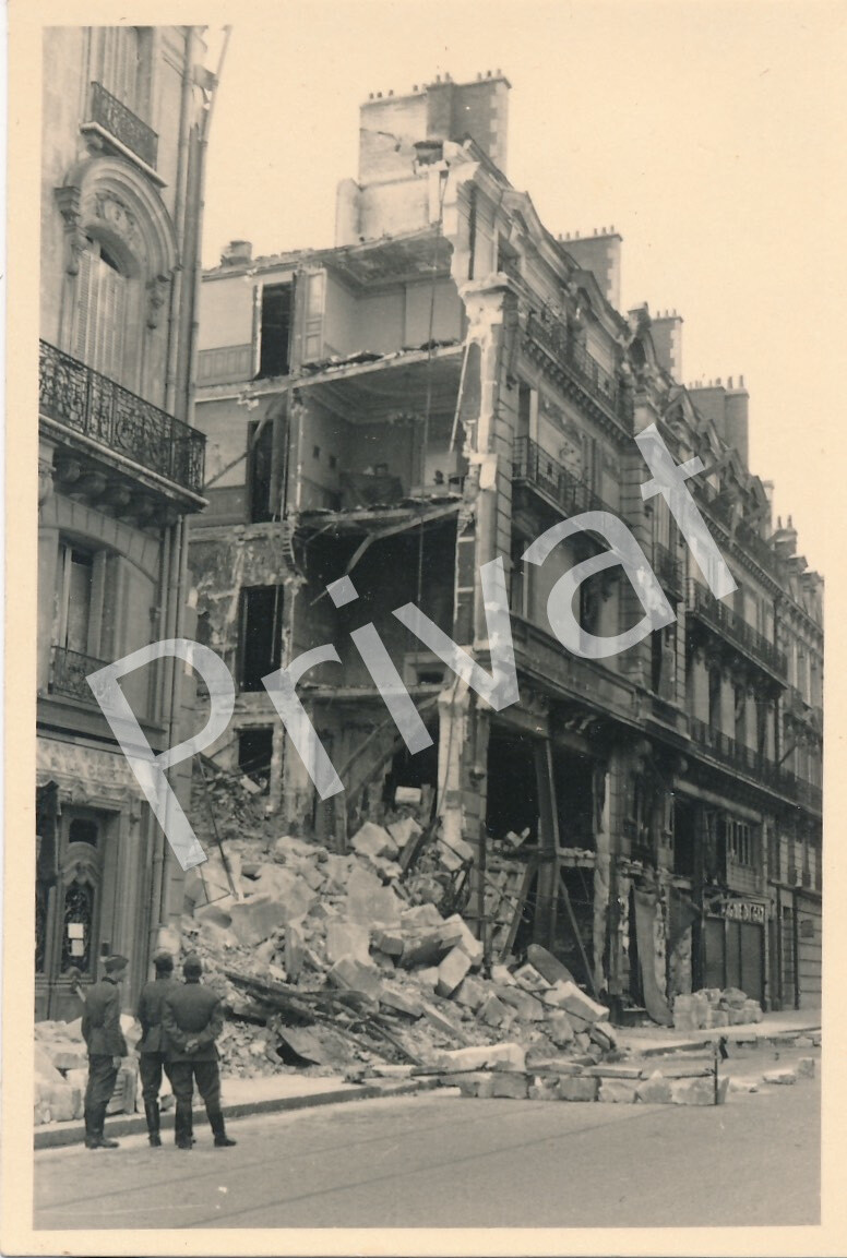 Photo WW II Houses Destruction Ruins France F1.65