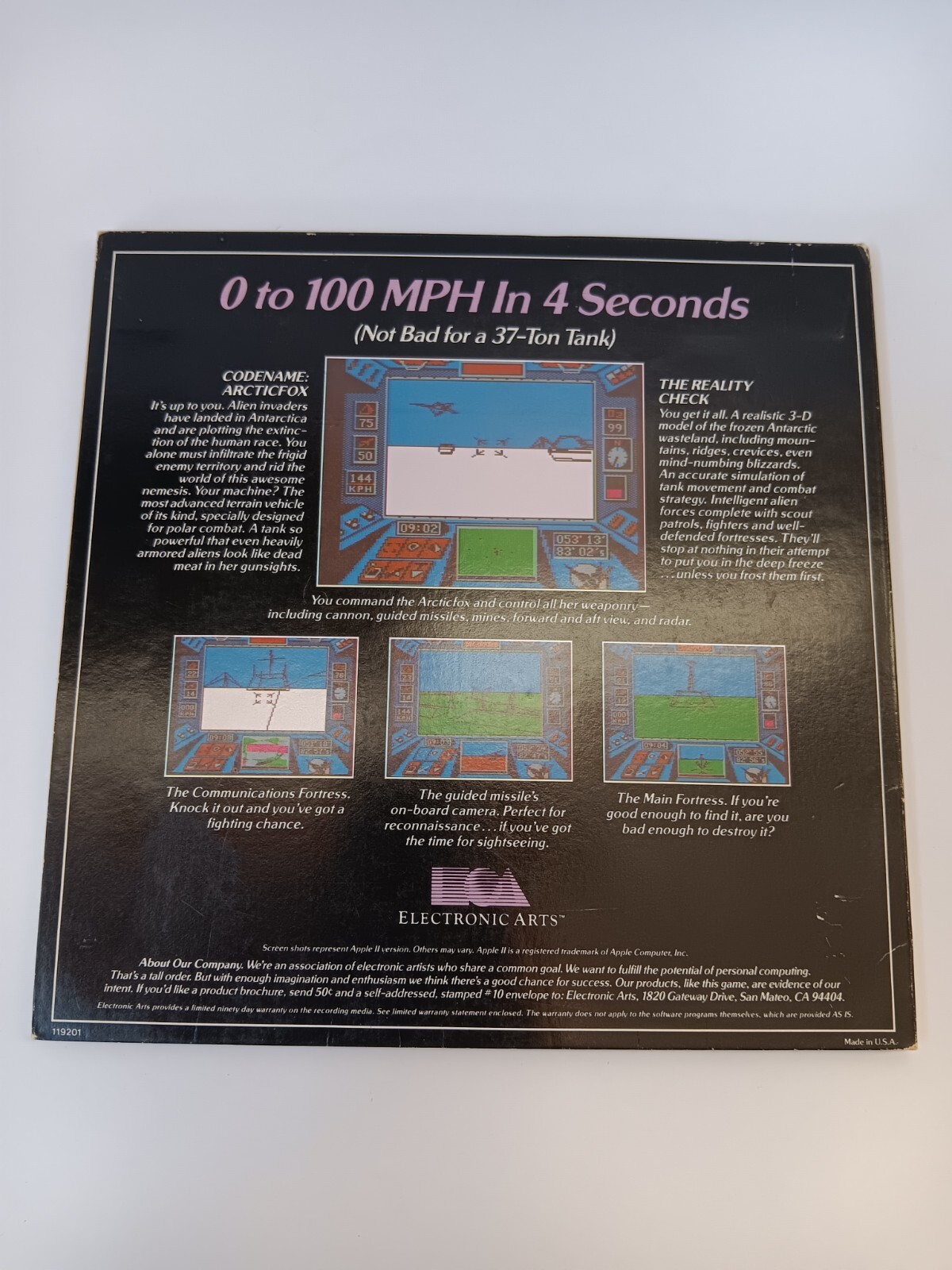 Commodore 64 Artic Fox Computer Game Software Tested/Works