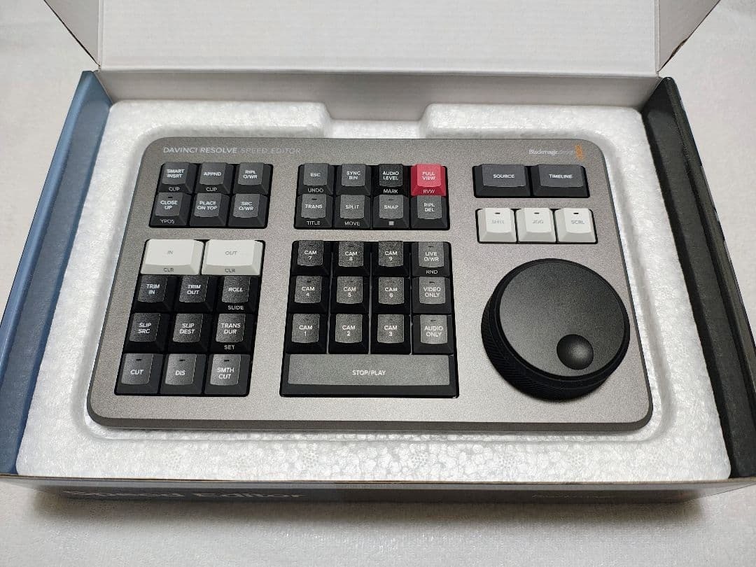 Blackmagic DaVinci Resolve Speed Editor USB-C Controller NO License Key MINT