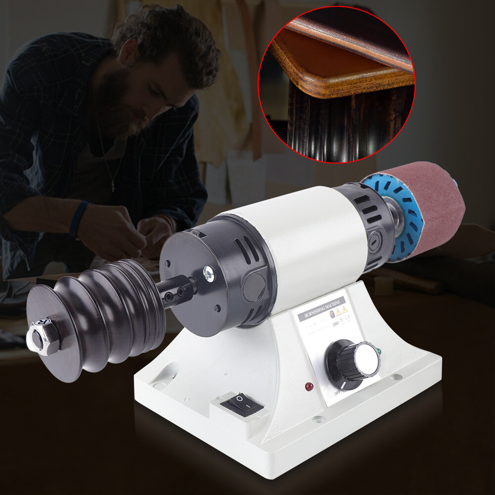 110V Electric Edge Grinding Machine Burnishing Machine Leather Polishing Machine