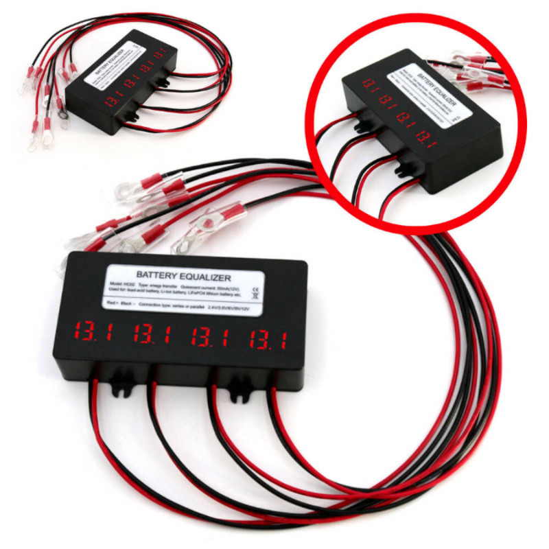 48V Voltage Balancer Battery Equalizer Gel Flood Acid Li-ion AGM Leadw/ DISPLAY