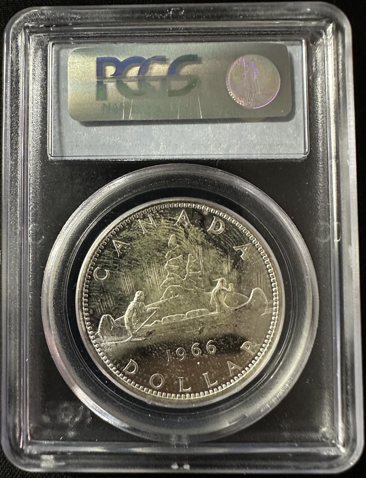 Canada - 1966 Large Beads Silver Dollar - PCGS MS64 - LUSTROUS & CHOICE SURFACES