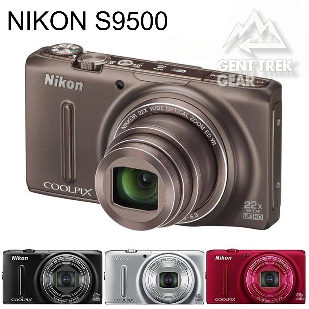 Nikon COOLPIX S9500 18.1MP Digital Camera 22x Zoom - Fully Tested w/ Accessories