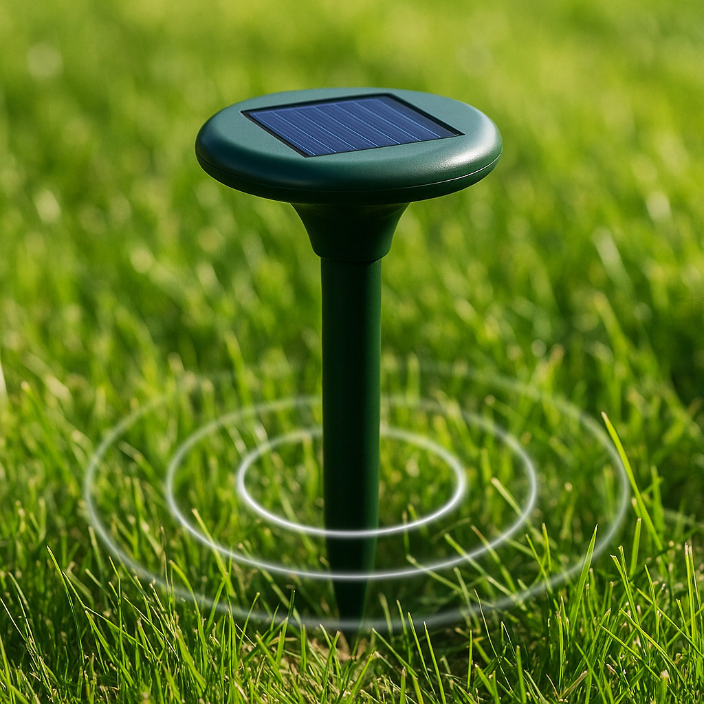 Solar Mole and Snake Repeller for Lawn & Garden (Rechargeable)
