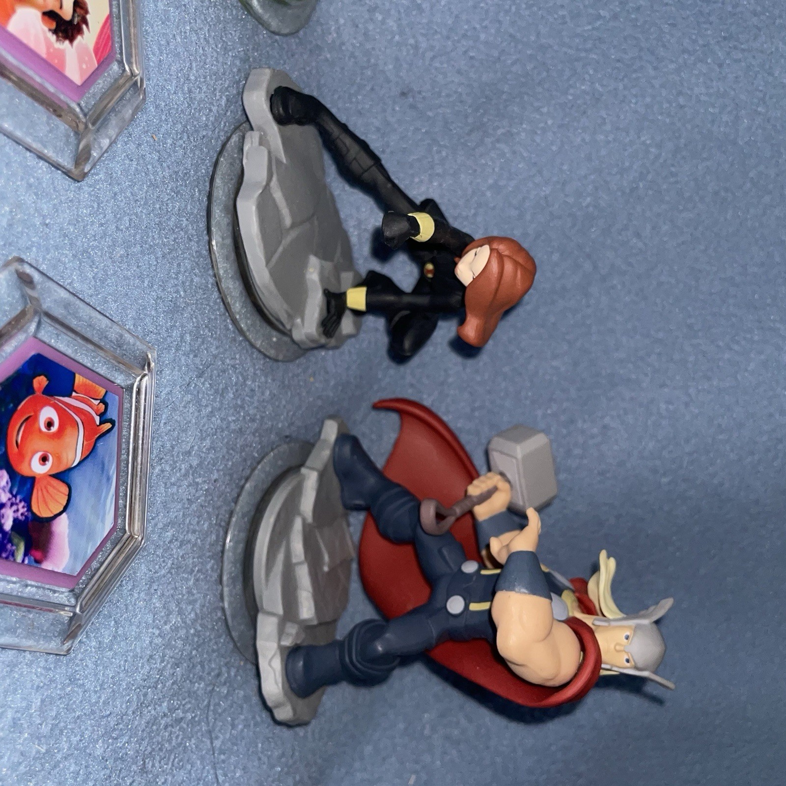 Disney Infinity Figure 1.0 Marvel Phineas Widow Thor Mike Power Discs Drax