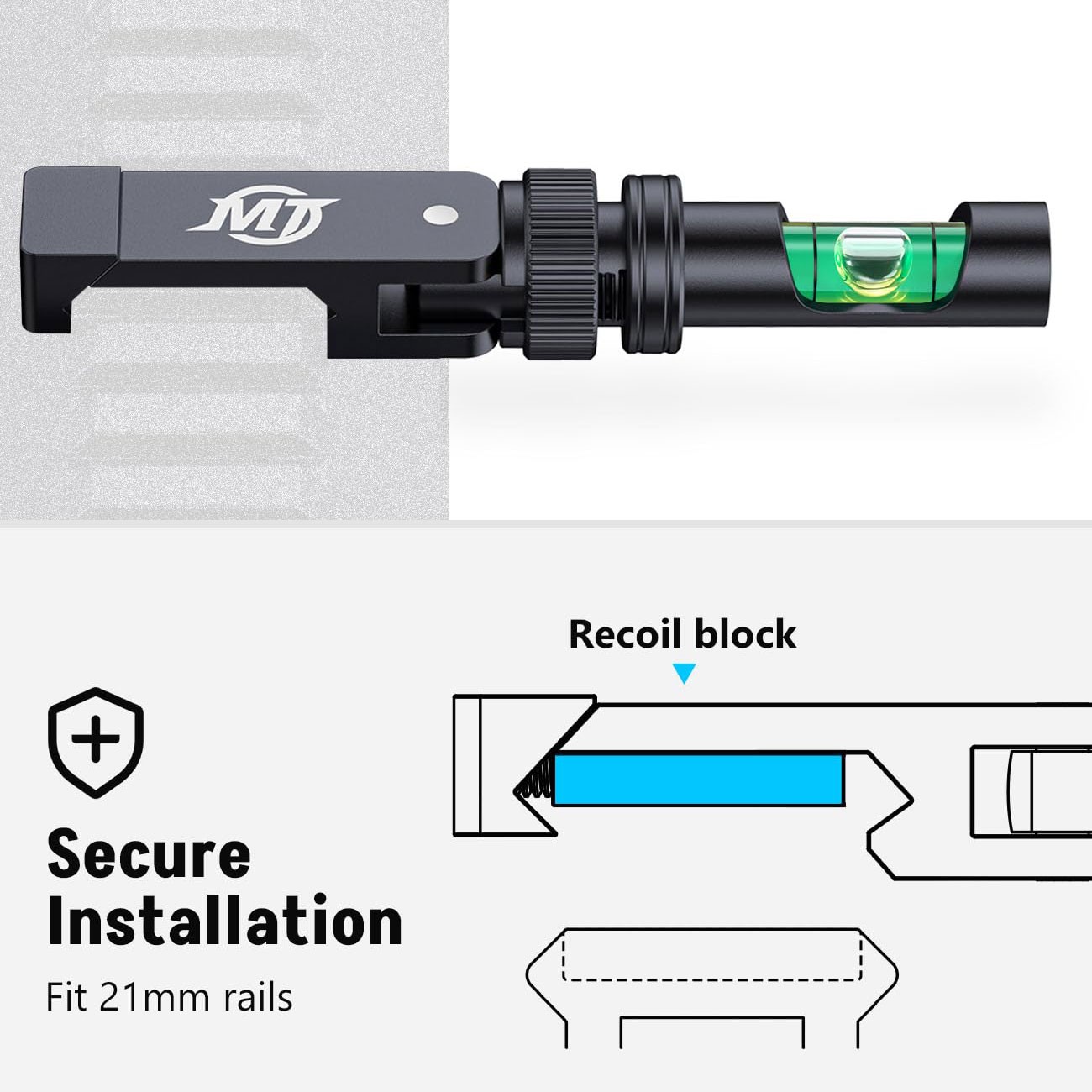 Upgraded Spirit Bubble Level Foldable Rifles Scope Leveling Tool - 20/21mm Rails
